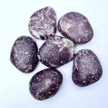 Lepidolite Flat Tumble Stones