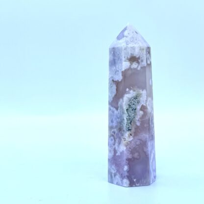 Pink Flower Agate Tower