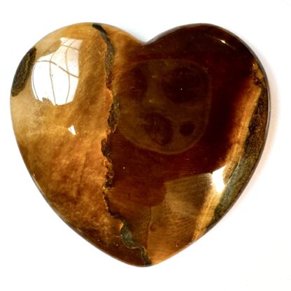 Tiger's Eye Flat Heart - Image 2