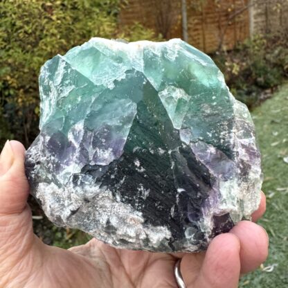 Raw Rainbow Fluorite 10cm - Image 5