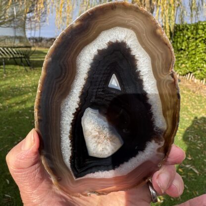 Black/Brown Agate Slice - Image 3