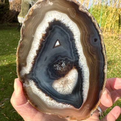 Black/Brown Agate Slice - Image 2