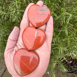 Red Jasper Flat Heart