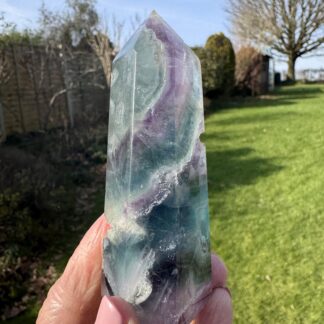 Rainbow Fluorite Tower 9.5cm