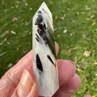 Tourmalinated Quartz Point 5cm