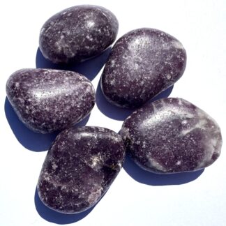 Lepidolite With Pink Tourmaline Pebbles