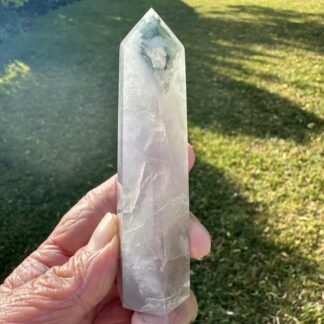 Yttrium Lavender Fluorite Point 9cm