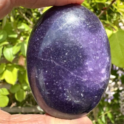 High Grade Lepidolite Palm Stone - Image 2