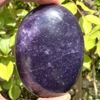 High Grade Lepidolite Palm Stone