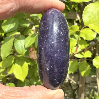 High Grade Lepidolite Palm Stone - Image 4