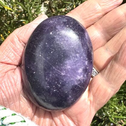 High Grade Lepidolite Palm Stone - Image 3