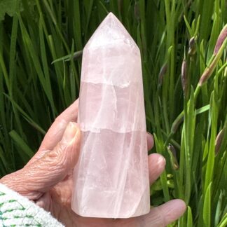 Polished Rose Quartz Tower 12cm