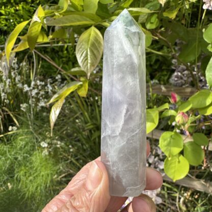 Yttrium Lavender Fluorite Point 9cm - Image 2