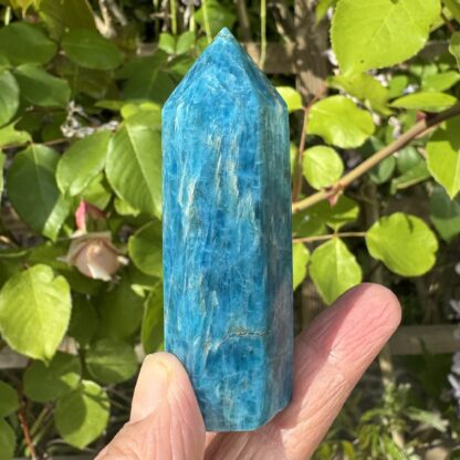 Blue Apatite Point 7cm
