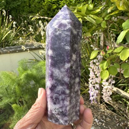 Large Lepidolite Tower 14cm - Image 6