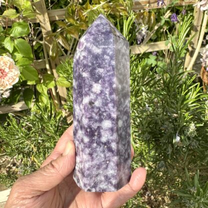Large Lepidolite Tower 14cm - Image 3