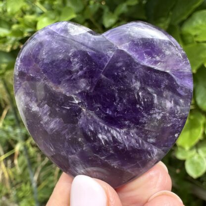 Polished Amethyst Flat Heart - Image 2