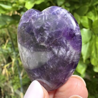 Polished Amethyst Flat Heart - Image 4