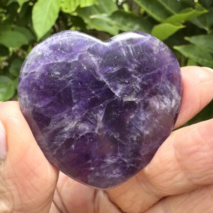 Polished Amethyst Flat Heart - Image 3