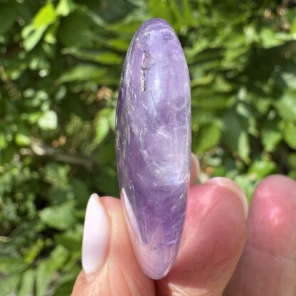 Lavender Amethyst Flat Heart - Image 4