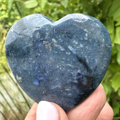 Dark Blue Quartz Crystal Heart - Image 2