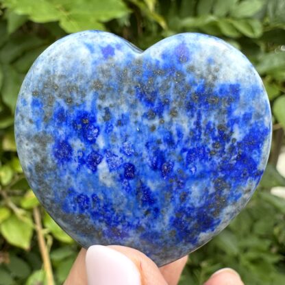 Lapis Lazuli Flat Heart - Image 2