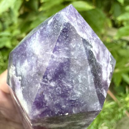 Purple and Lilac Lepidolite Tower 14cm - Image 4