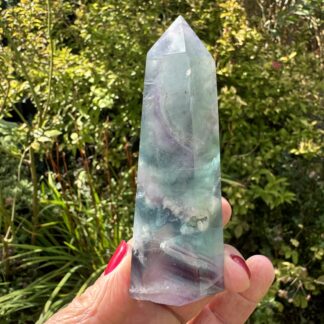 Large Rainbow Fluorite Tower