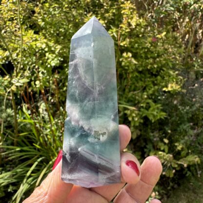 Large Rainbow Fluorite Tower - Image 11