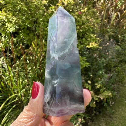 Large Rainbow Fluorite Tower - Image 8