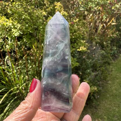 Large Rainbow Fluorite Tower - Image 5