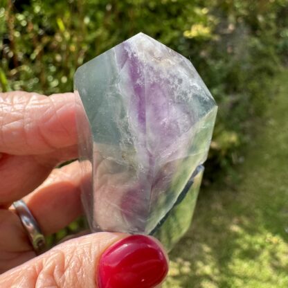 Large Rainbow Fluorite Tower - Image 4