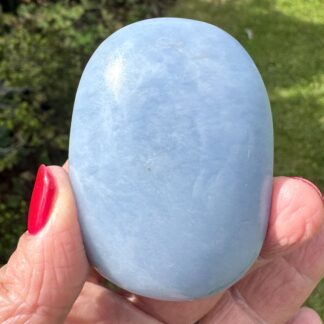 Angelite Palm Stone