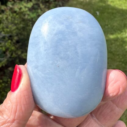 Angelite Palm Stone