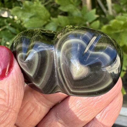 Rainbow Obsidian Double Heart - Image 2