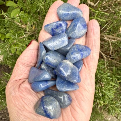 Blue Quartz/Blue Aventurine Tumblestone