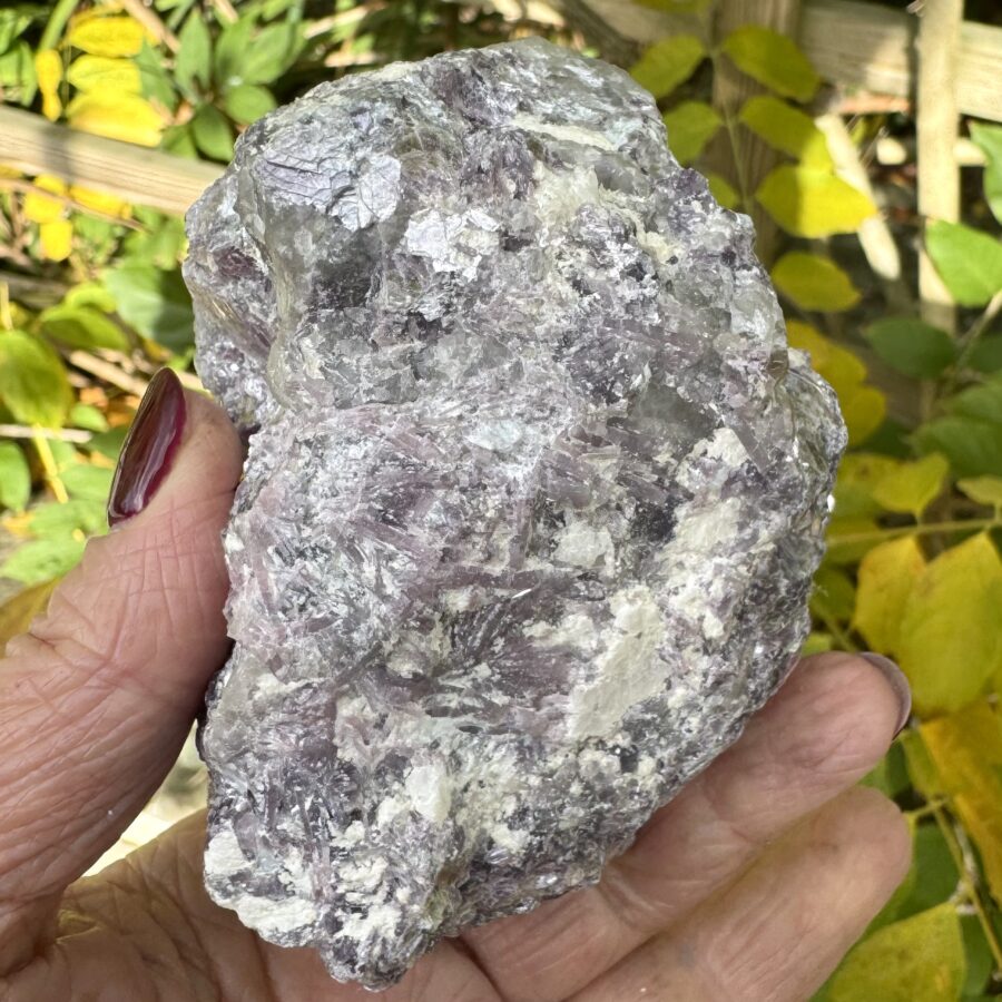 Raw Lepidolite, Pink Tourmaline And Smoky Quartz - Image 8