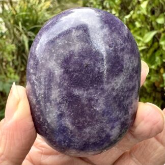 High Grade Lepidolite Palm Stone